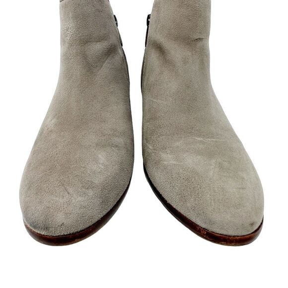 Sam Edelman Suede Ankle Bootie Petty Gray Size 10 W - Picture 3 of 10